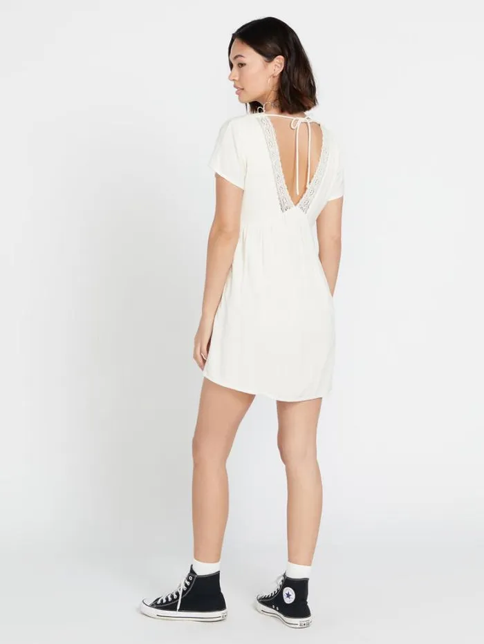 Womens Dresses Volcom Haute Tea Dress 8211 Cloud
