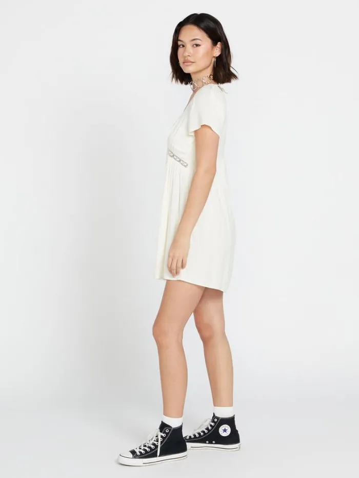 Womens Dresses Volcom Haute Tea Dress 8211 Cloud