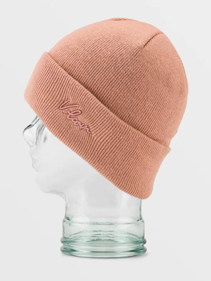 Womens Hats and Beanies Volcom VCo Fave Beanie 8211 Earth Pink