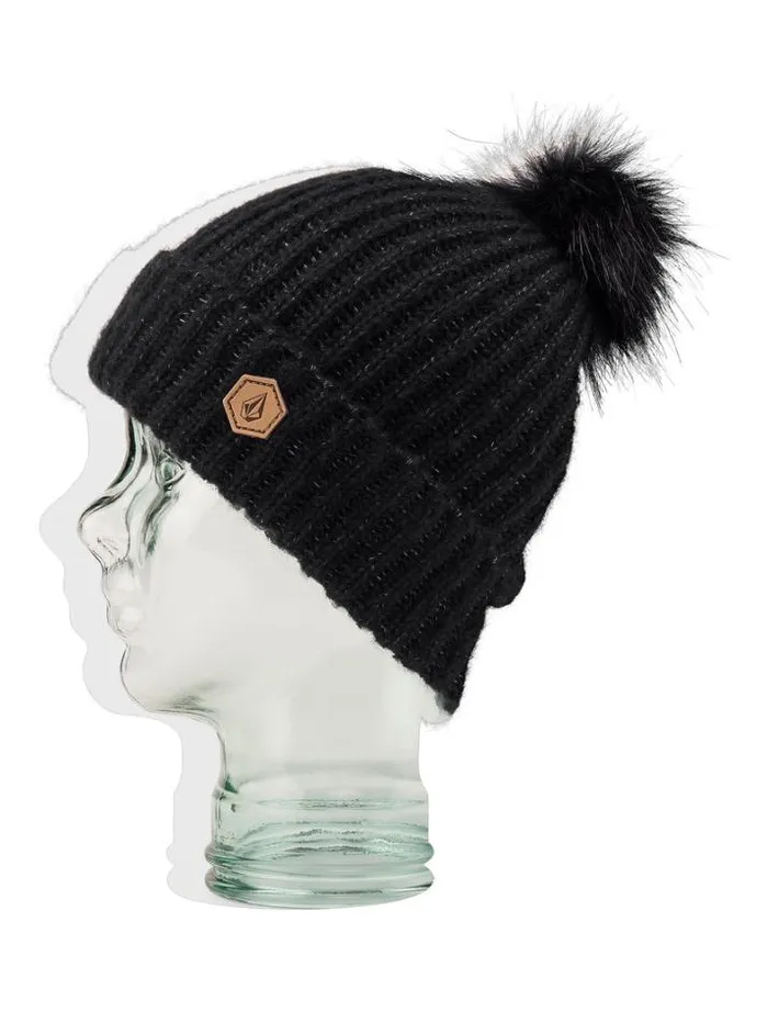 Womens Hats and Beanies Volcom VCo Lyra Beanie 8211 Black