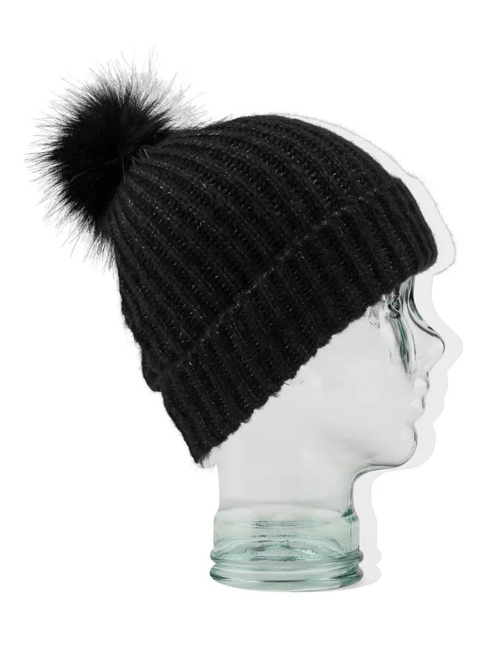 Womens Hats and Beanies Volcom VCo Lyra Beanie 8211 Black