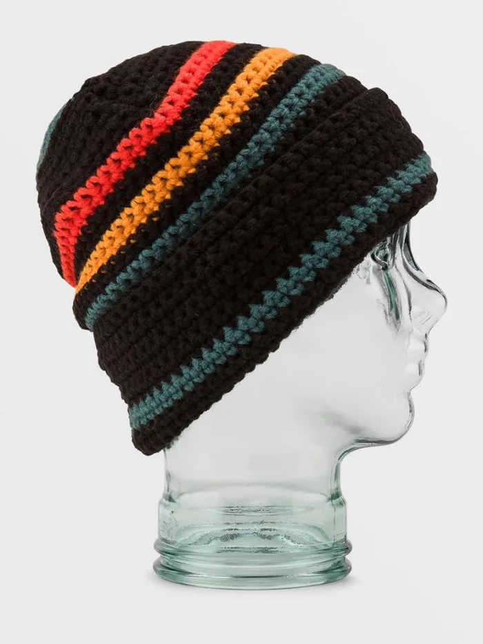 Womens Hats and Beanies Volcom Yay Crochet Beanie 8211 Black