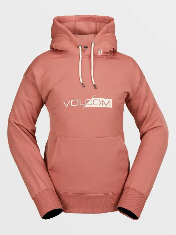 Womens Hoodies and Sweatshirts Volcom Core Hydro Hoodie 8211 Earth Pink