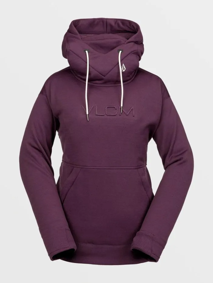Womens Hoodies and Sweatshirts Volcom Riding Hydro Hoodie 8211 Blackberry