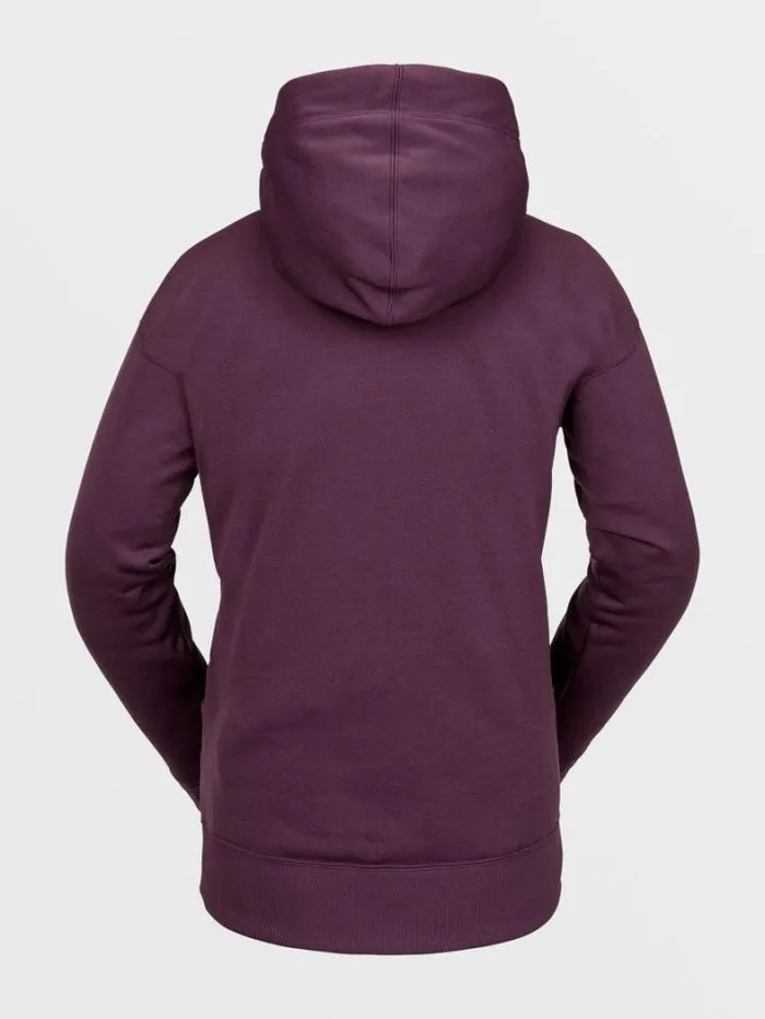 Womens Hoodies and Sweatshirts Volcom Riding Hydro Hoodie 8211 Blackberry