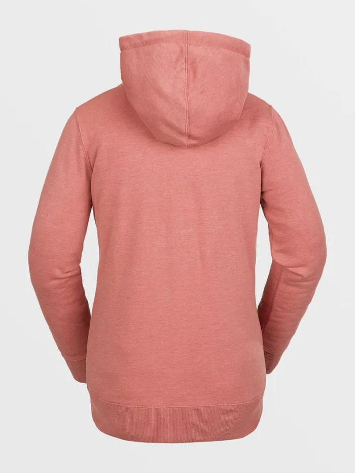 Womens Hoodies and Sweatshirts Volcom Tower Pullover Fleece 8211 Earth Pink