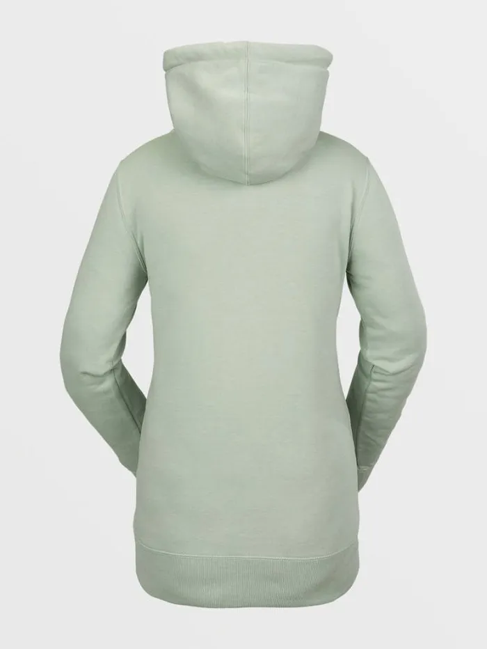 Womens Hoodies and Sweatshirts Volcom Tower Pullover Fleece 8211 Sage Frost