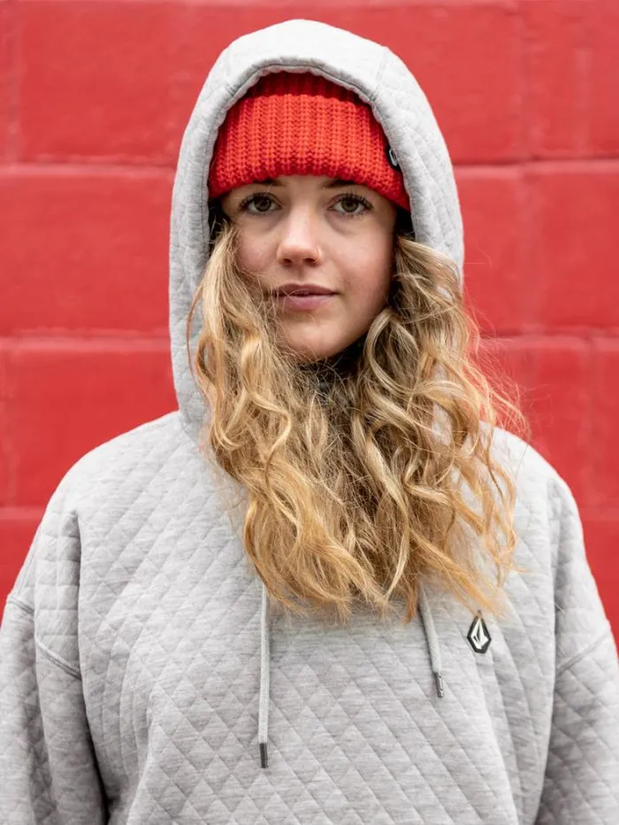 Womens Hoodies and Sweatshirts Volcom VCo Air Layer Thermal Hoodie 8211 Heather Grey