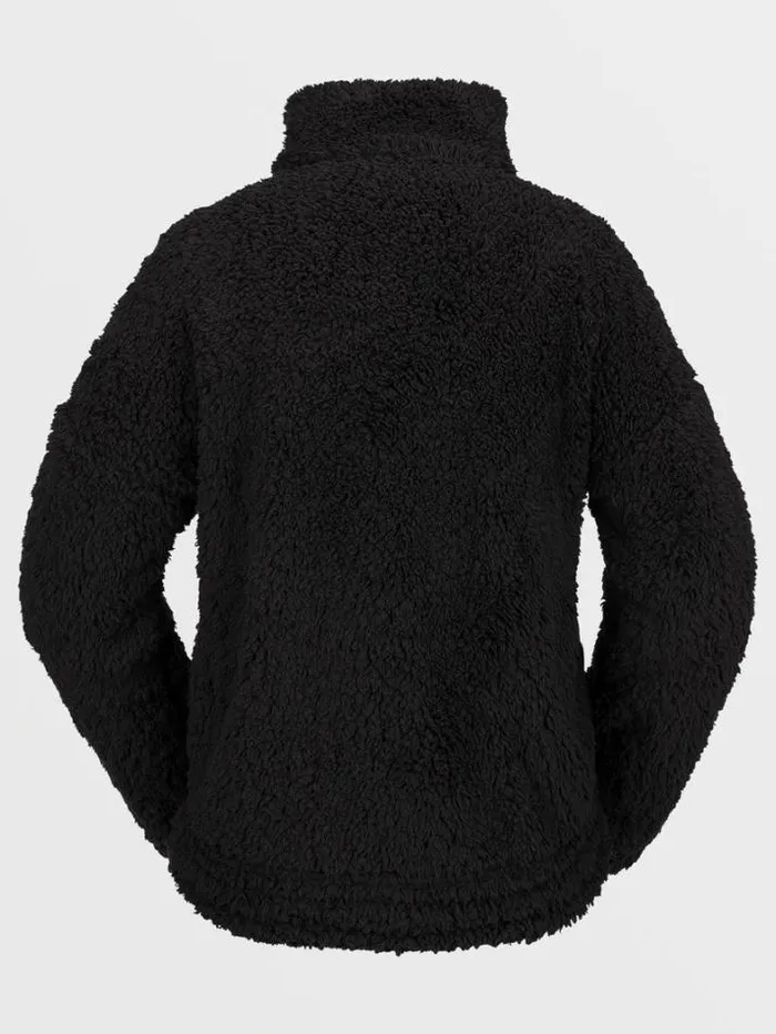Womens Jackets Volcom Ferron Pullover Jacket 8211 Black