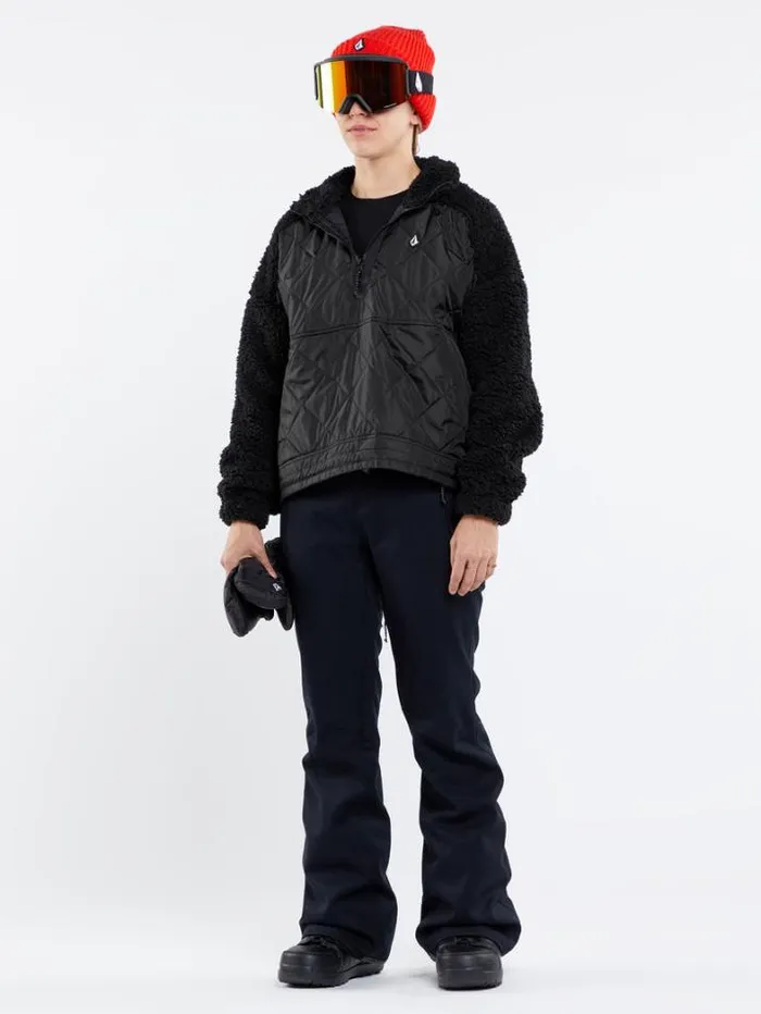 Womens Jackets Volcom Ferron Pullover Jacket 8211 Black