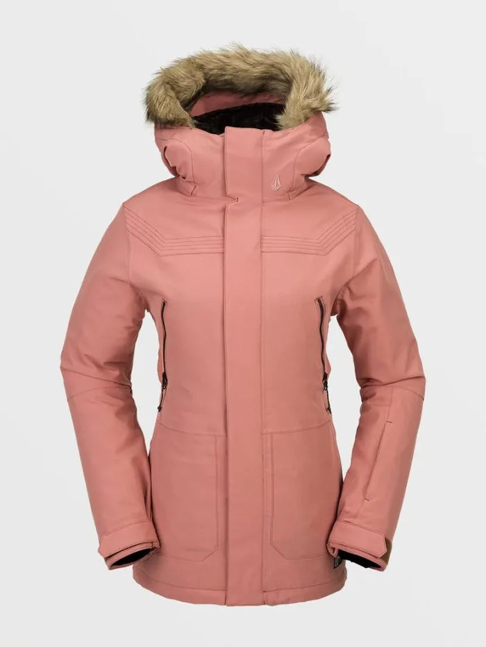 Womens Jackets Volcom Shadow Insulated Jacket 8211 Earth Pink