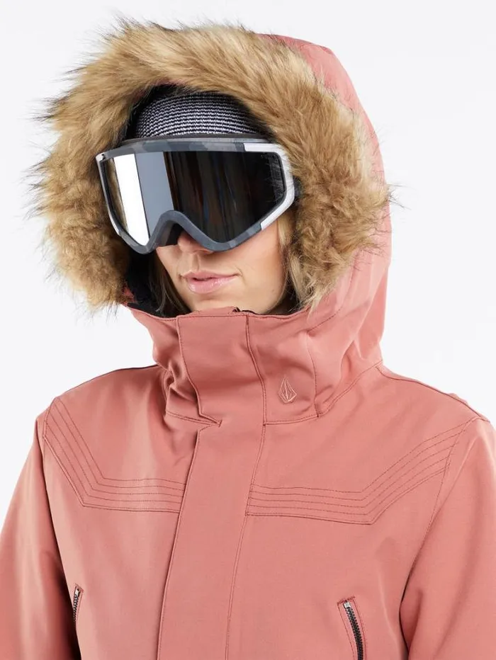 Womens Jackets Volcom Shadow Insulated Jacket 8211 Earth Pink