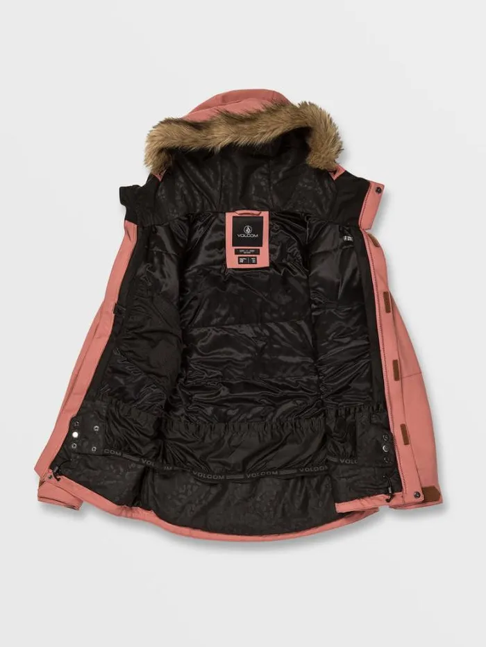 Womens Jackets Volcom Shadow Insulated Jacket 8211 Earth Pink