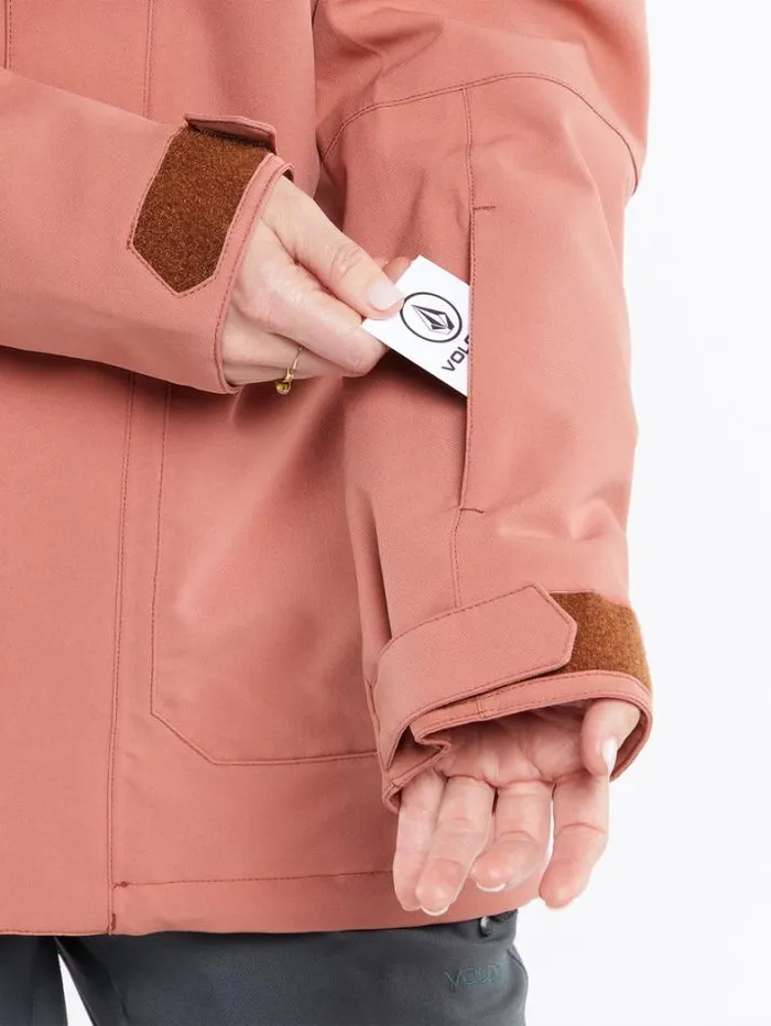 Womens Jackets Volcom Shadow Insulated Jacket 8211 Earth Pink