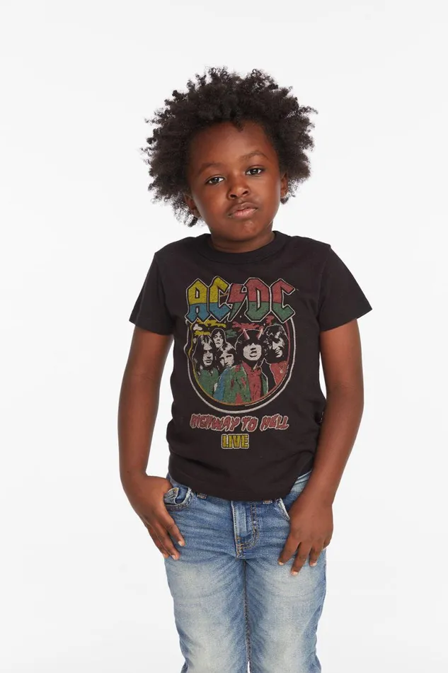 WomensKids Music Chaser Brand ACDC Highway To Hell Live Boys Tee