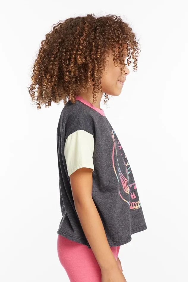 WomensKids Music Chaser Brand Grateful Dead Steal Your Face Rainbow Girls Tee