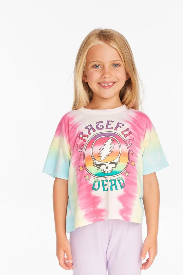 WomensKids Music Chaser Brand Grateful Dead Tie Dye Steal Your Face Tee