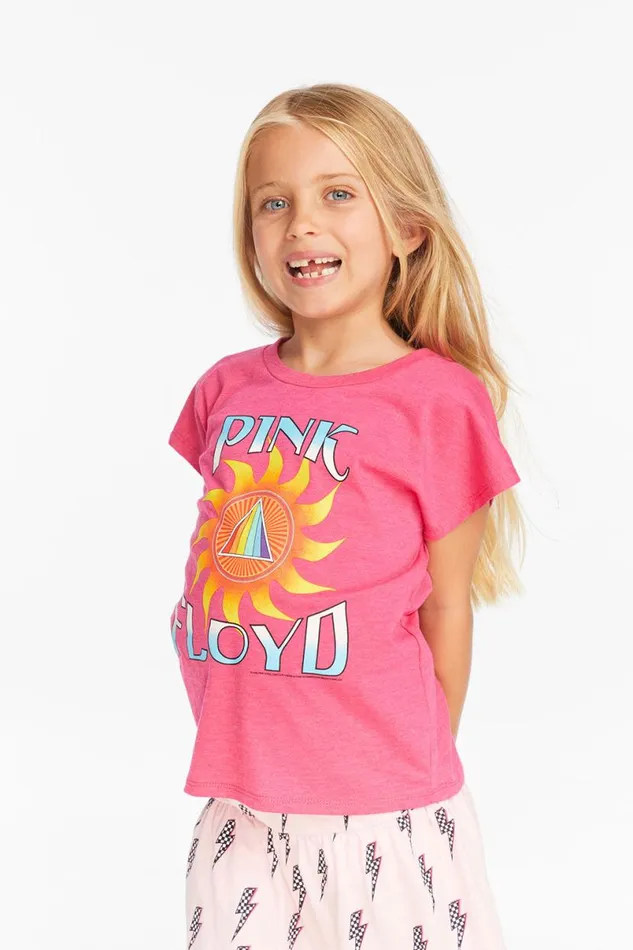 WomensKids Music Chaser Brand Pink Floyd Prism Sun Girls Tee