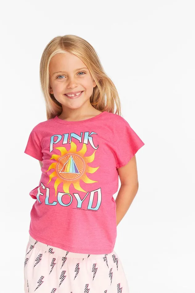 WomensKids Music Chaser Brand Pink Floyd Prism Sun Girls Tee