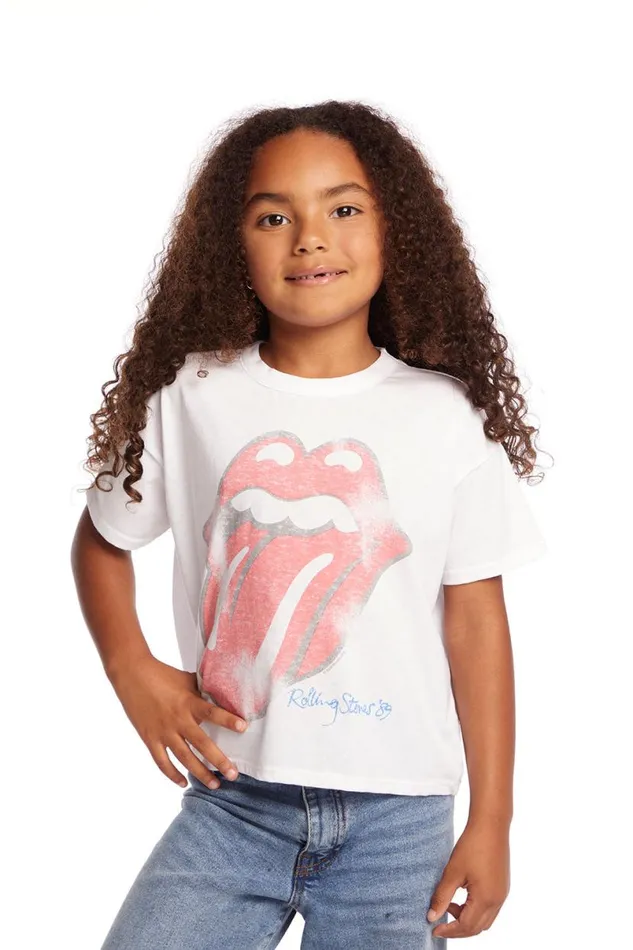 WomensKids Music Chaser Brand Rolling Stones Classic Logo Girls Tee