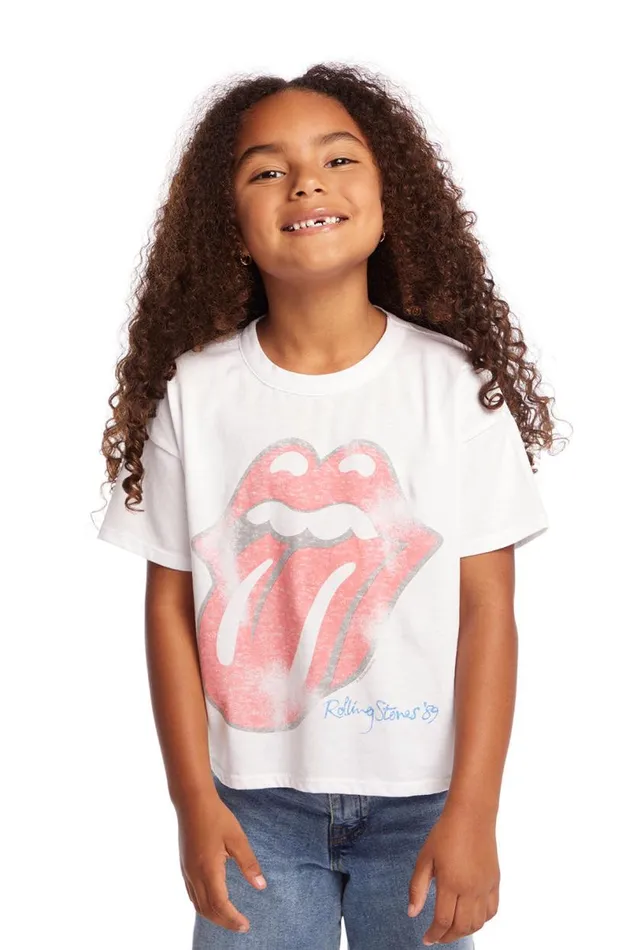 WomensKids Music Chaser Brand Rolling Stones Classic Logo Girls Tee