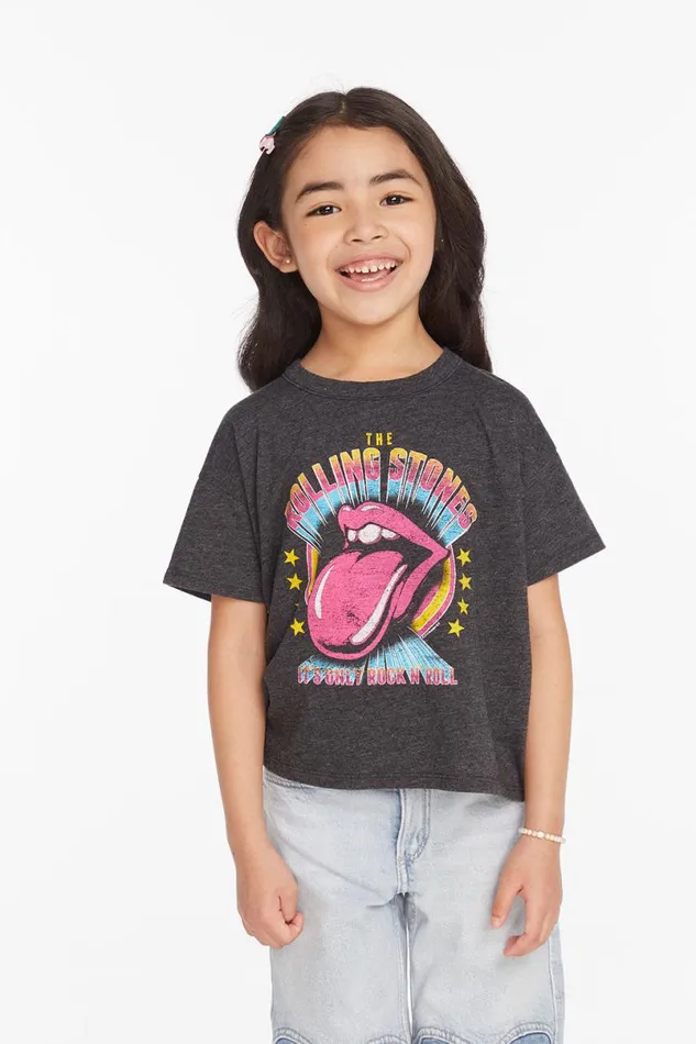 WomensKids Music Chaser Brand Rolling Stones Its Only Rock N039 Roll Girls Tee