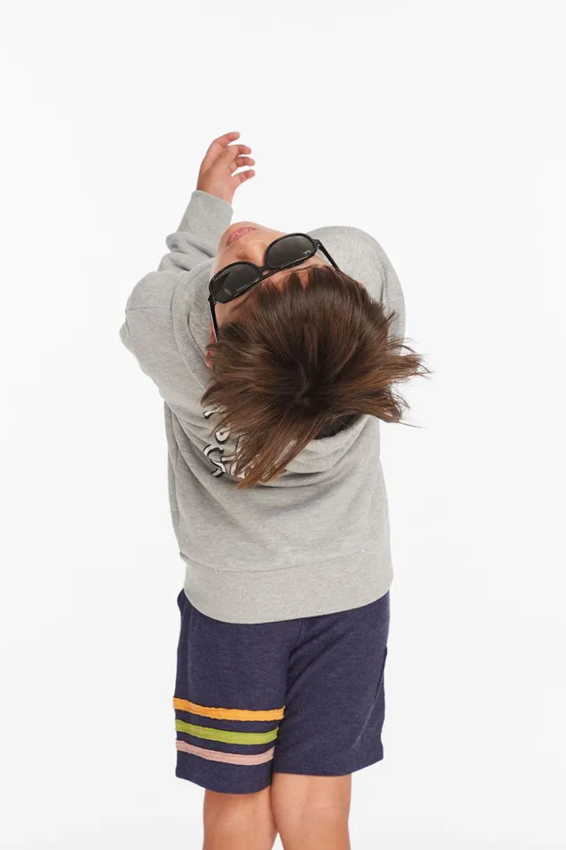 WomensKids Music Chaser Brand Rolling Stones Script Logo Boys Zipup Hoodie
