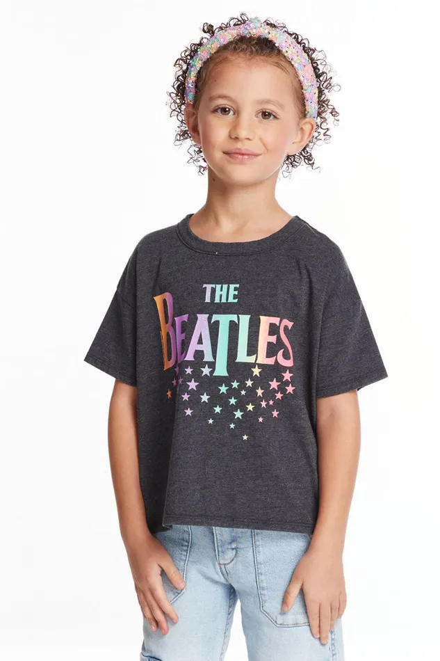 WomensKids Music Chaser Brand The Beatles Rainbow Logo Girls Tee