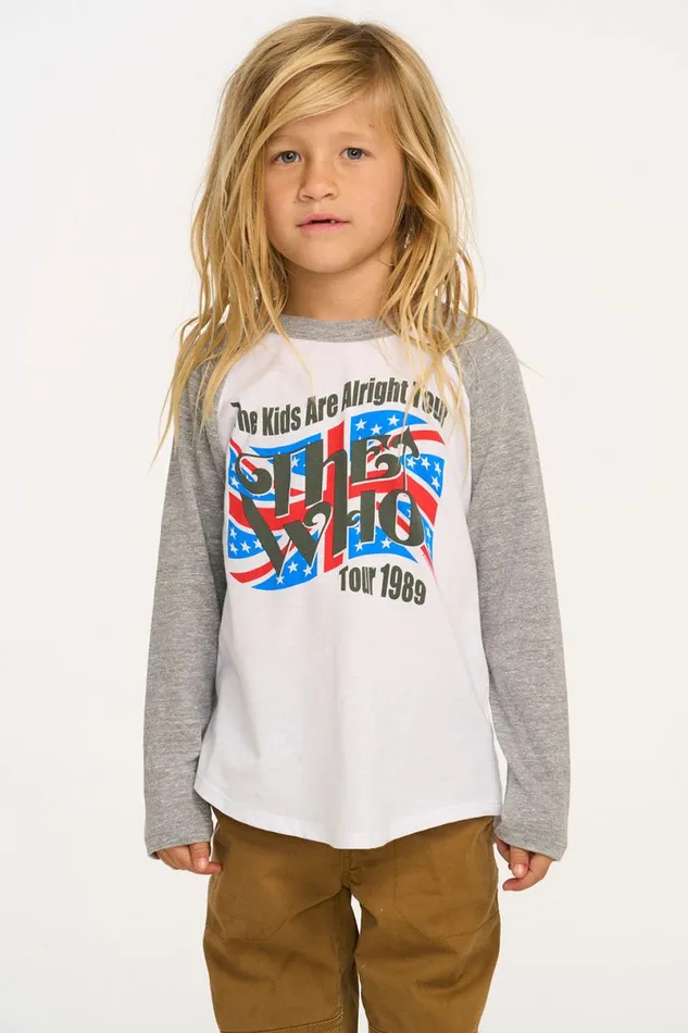 WomensKids Music Chaser Brand The Who The Kids Are Alright Tour Baseball Tee