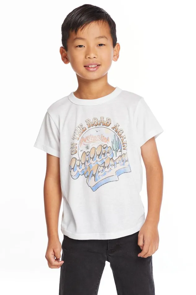 WomensKids Music Chaser Brand Willie Nelson On The Road Again Boys Tee