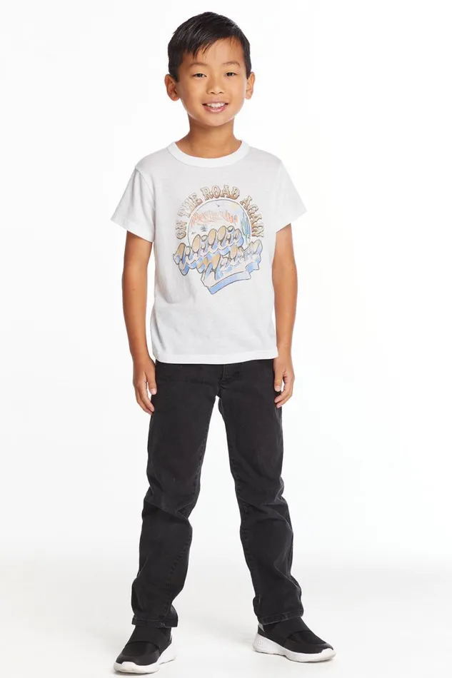 WomensKids Music Chaser Brand Willie Nelson On The Road Again Boys Tee