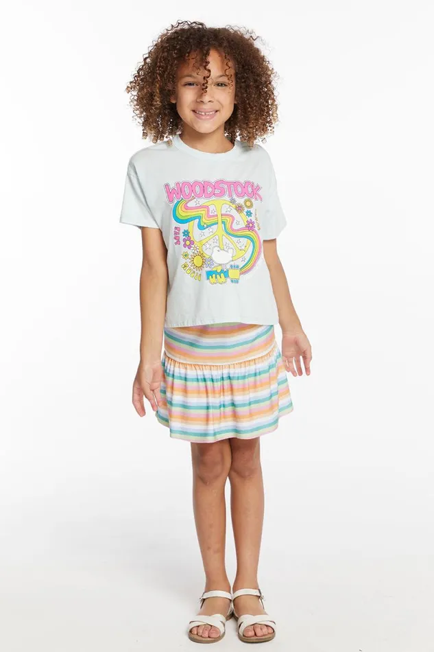 WomensKids Music Chaser Brand Woodstock Peace Sign Girls Tee