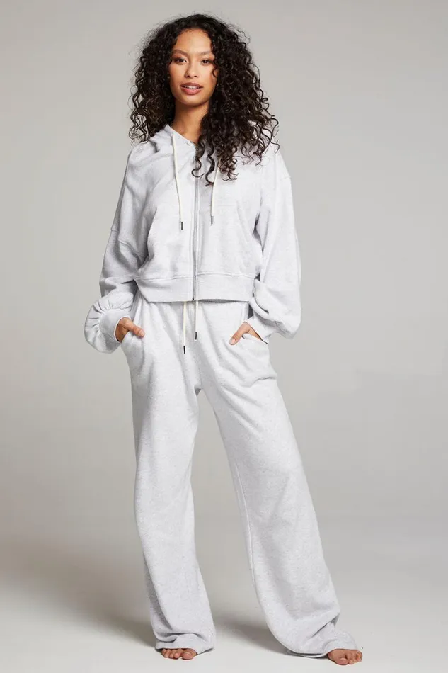 Womens Loungewear Chaser Brand Sandyy Light Grey Trousers