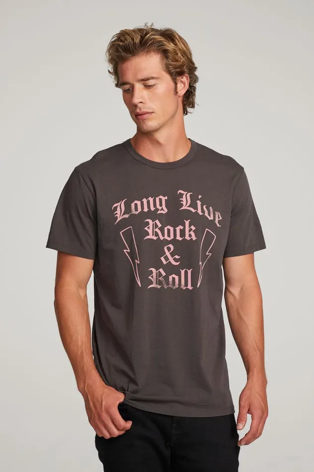 WomensMens Music Chaser Brand Long Live Rock Mens Tee