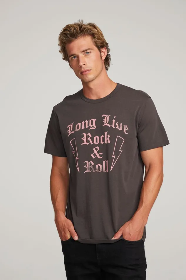 WomensMens Music Chaser Brand Long Live Rock Mens Tee