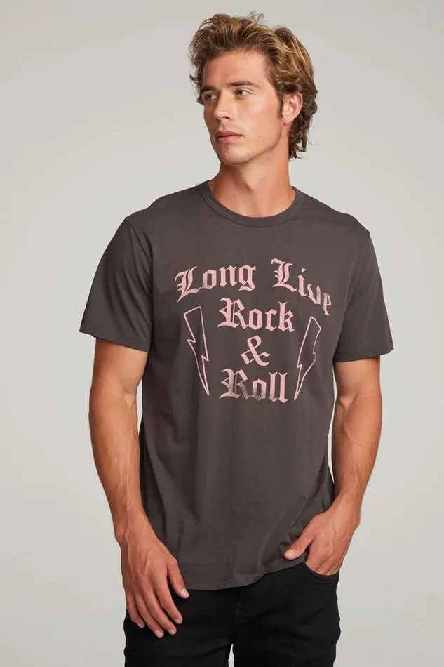 WomensMens Music Chaser Brand Long Live Rock Mens Tee