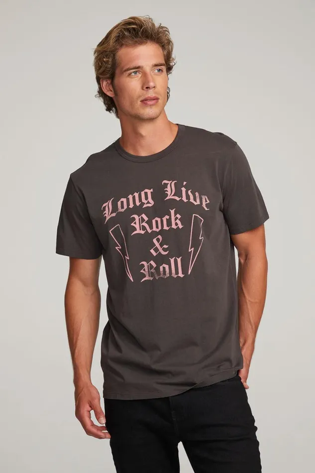 WomensMens Music Chaser Brand Long Live Rock Mens Tee
