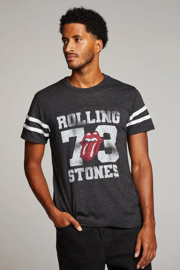 Womens Music Chaser Brand Rolling Stones Logo 1973 Mens Tee