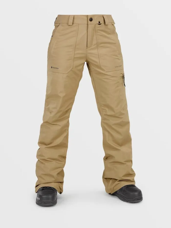 Womens Pants Volcom Knox Ins GoreTex Pants 8211 Dark Khaki