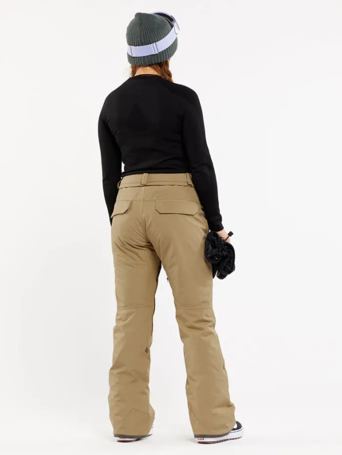 Womens Pants Volcom Knox Ins GoreTex Pants 8211 Dark Khaki