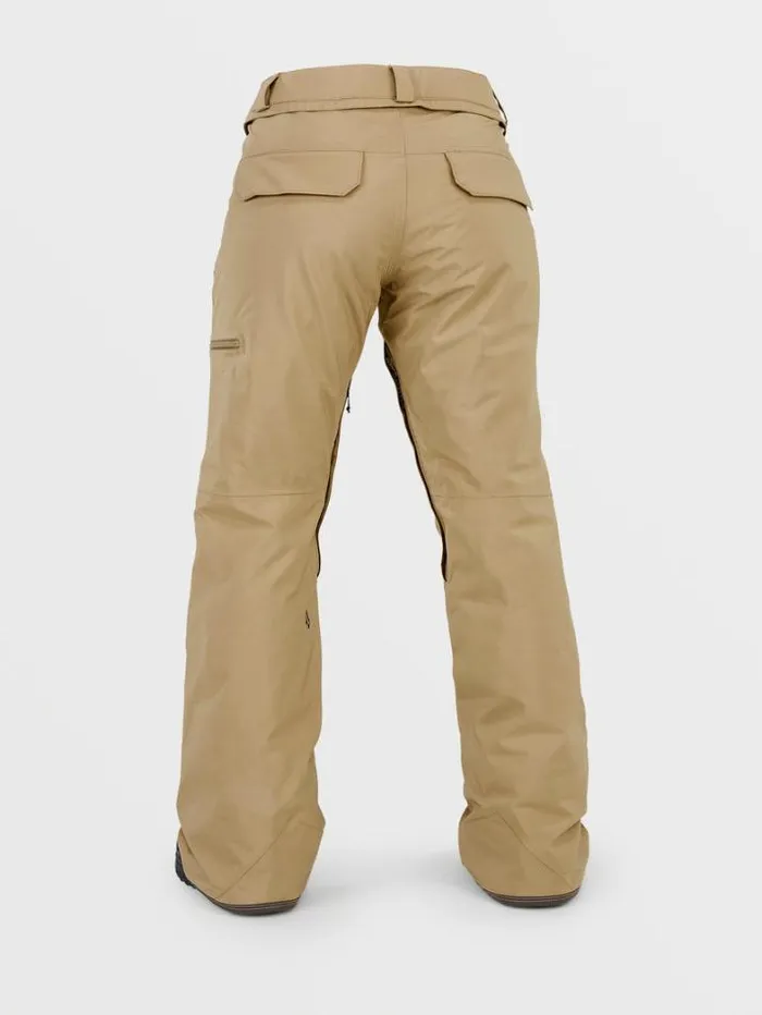 Womens Pants Volcom Knox Ins GoreTex Pants 8211 Dark Khaki