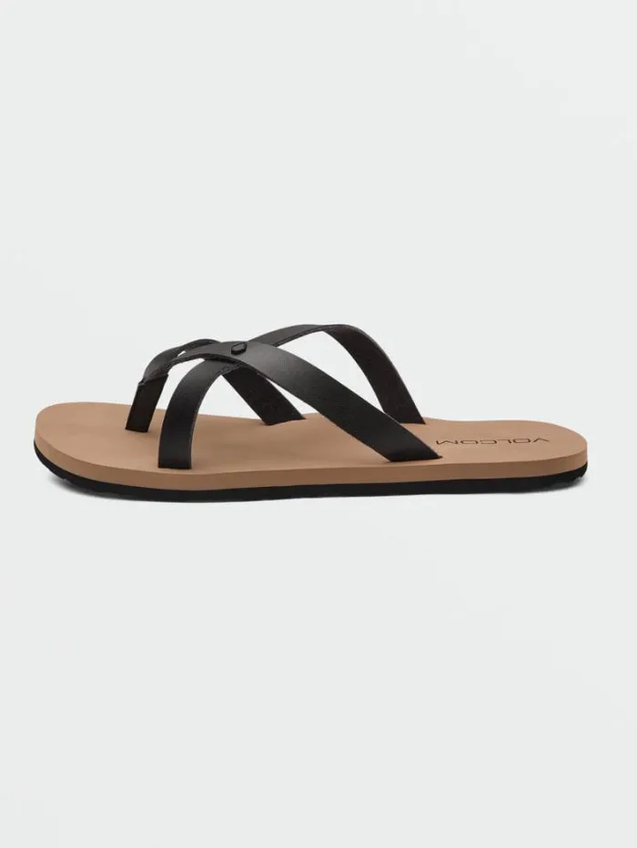 Womens Sandals Volcom Stone 2 Step Sandals 8211 Black