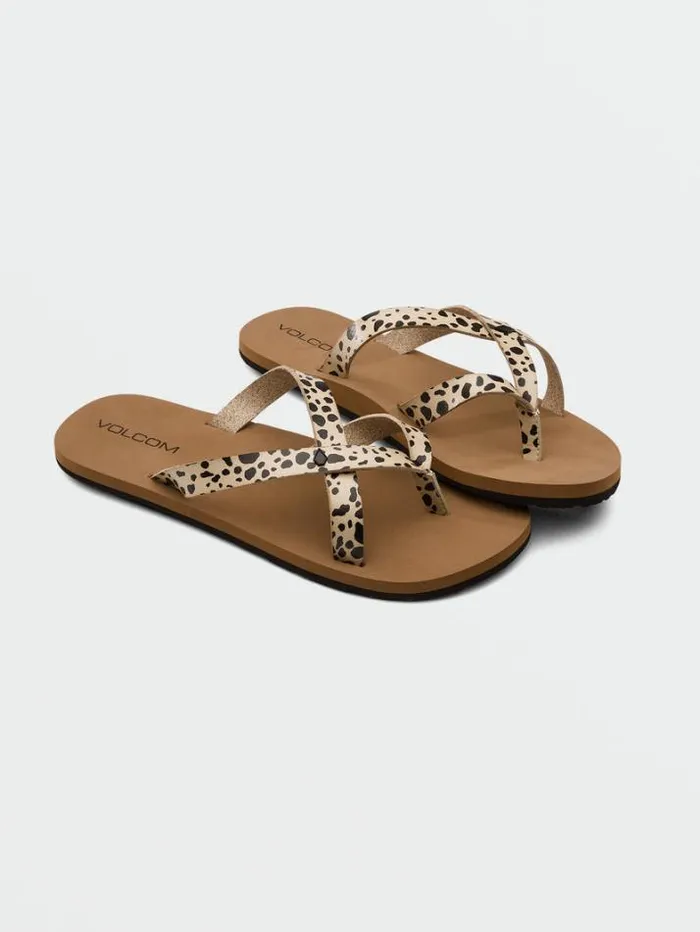 Womens Sandals Volcom Stone 2 Step Sandals 8211 Leopard