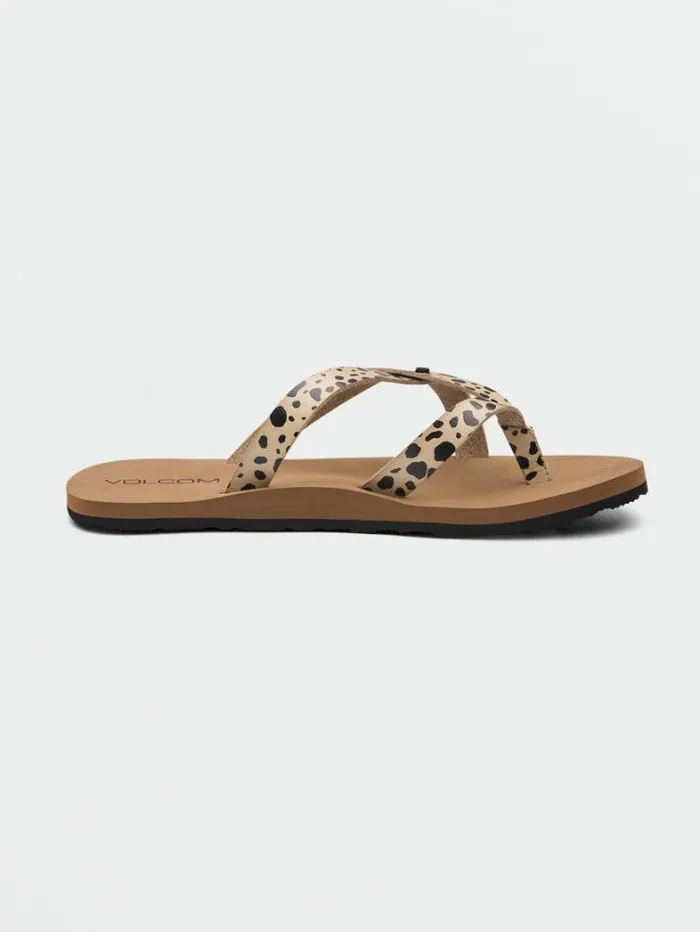 Womens Sandals Volcom Stone 2 Step Sandals 8211 Leopard