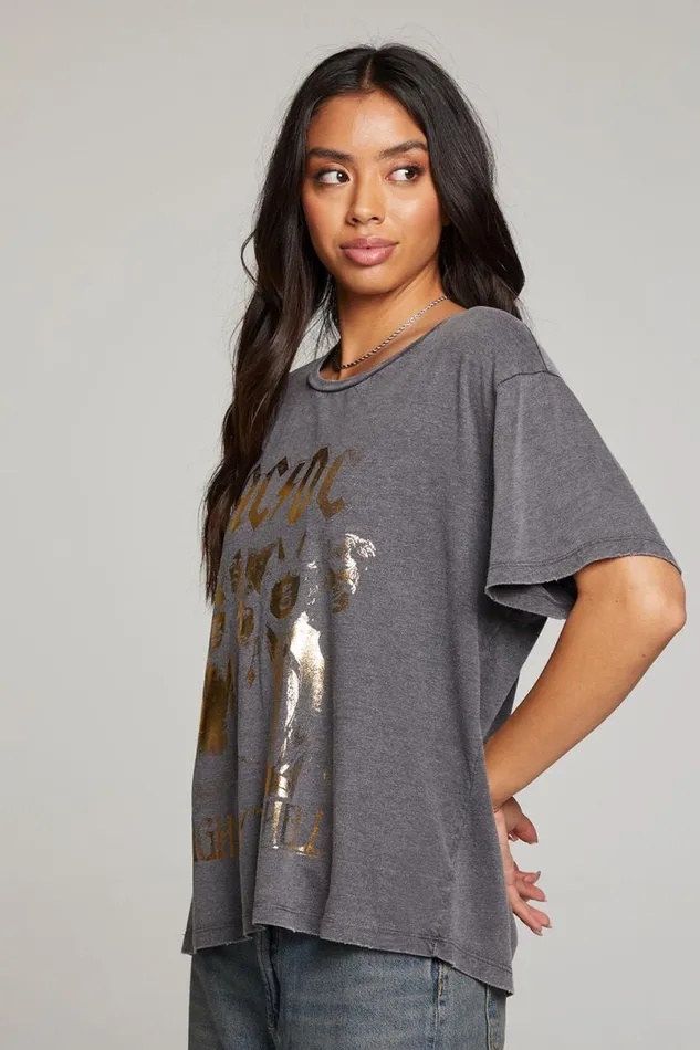 Womens Tops Chaser Brand ACDC Highway To Hell Tee