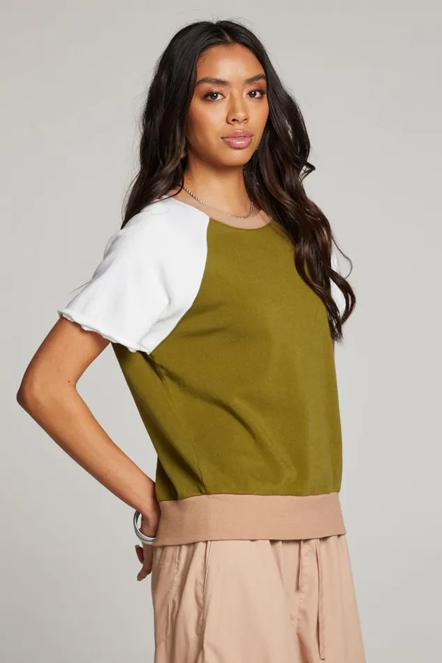 Womens Tops Chaser Brand Cheyenne Sand Color Pullover