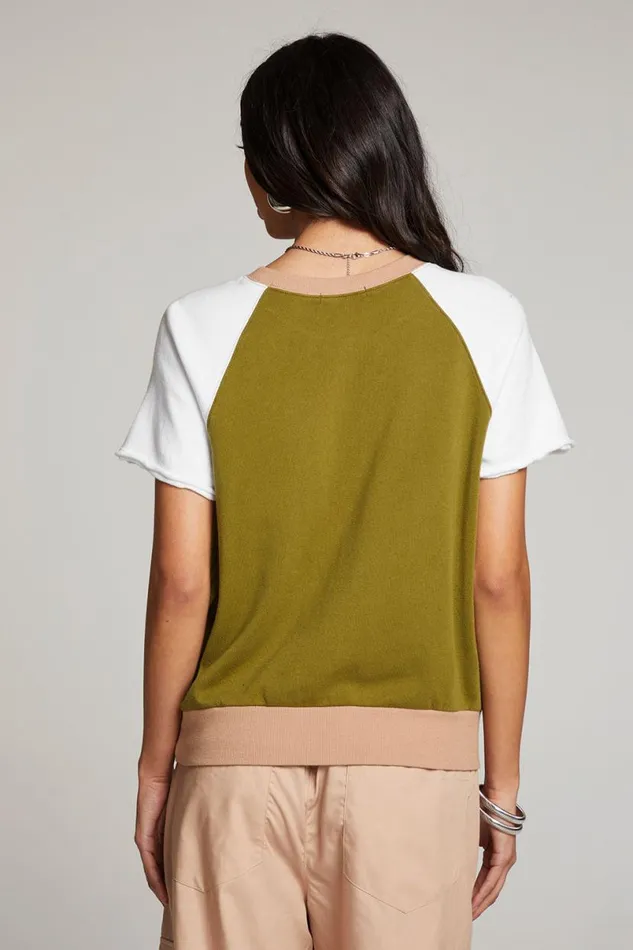 Womens Tops Chaser Brand Cheyenne Sand Color Pullover