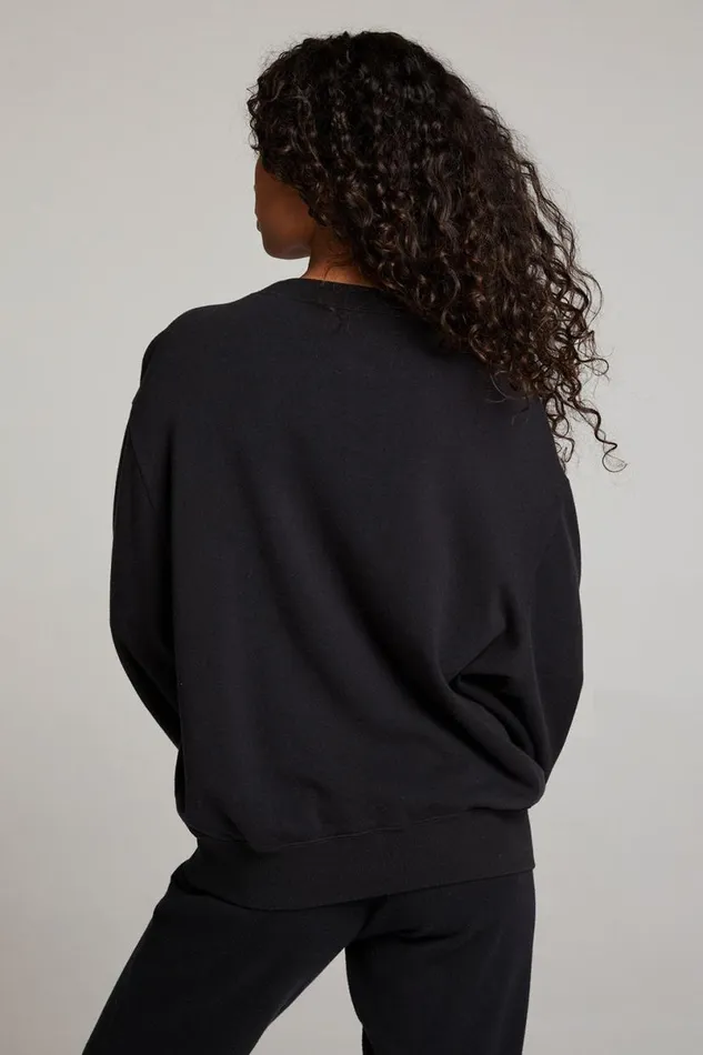 Womens Tops Chaser Brand Distressed Bolt Long Sleeve