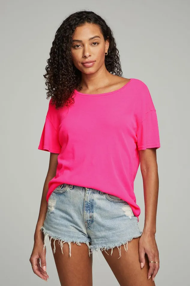 Womens Tops Chaser Brand Everyday Essential V Neck Tee 8211 Dragon