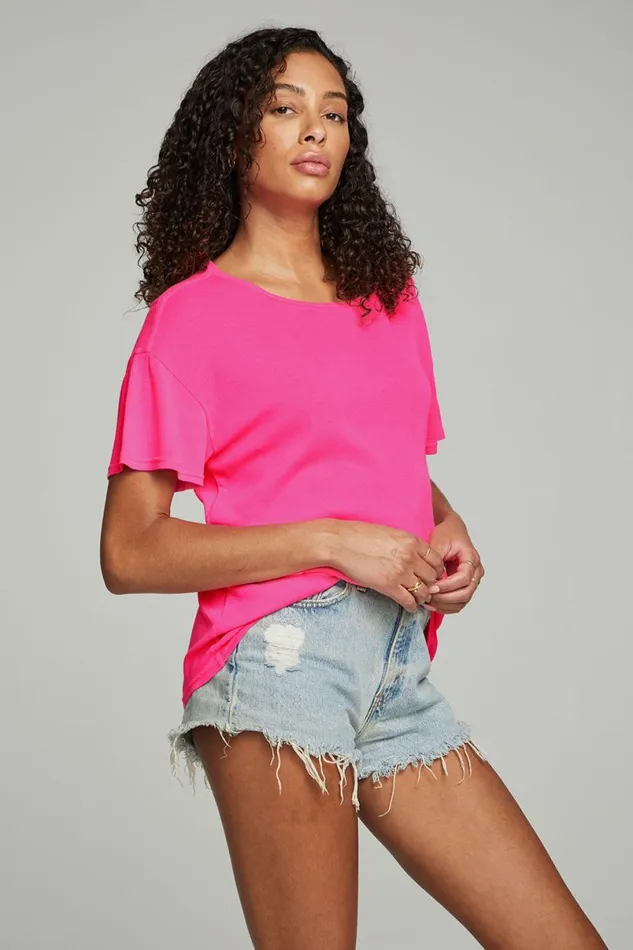 Womens Tops Chaser Brand Everyday Essential V Neck Tee 8211 Dragon